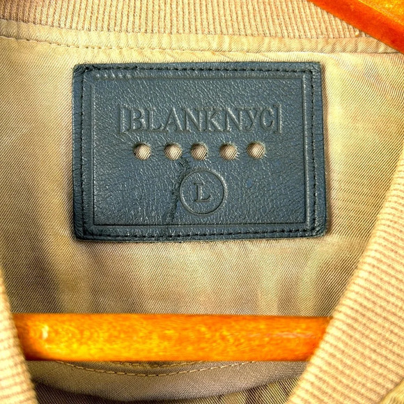 Blank NYC tan brownish bomber jacket - Picture 2 of 6